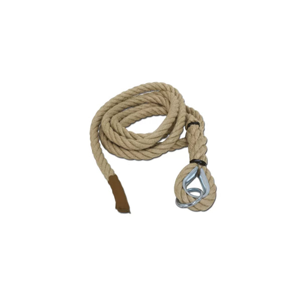 FUNE ARRAMPICATA 5 MT ø 28 MM-REDANCE ED ANELLO CON ESTREMITA'RIVESTITA IN CUOIO