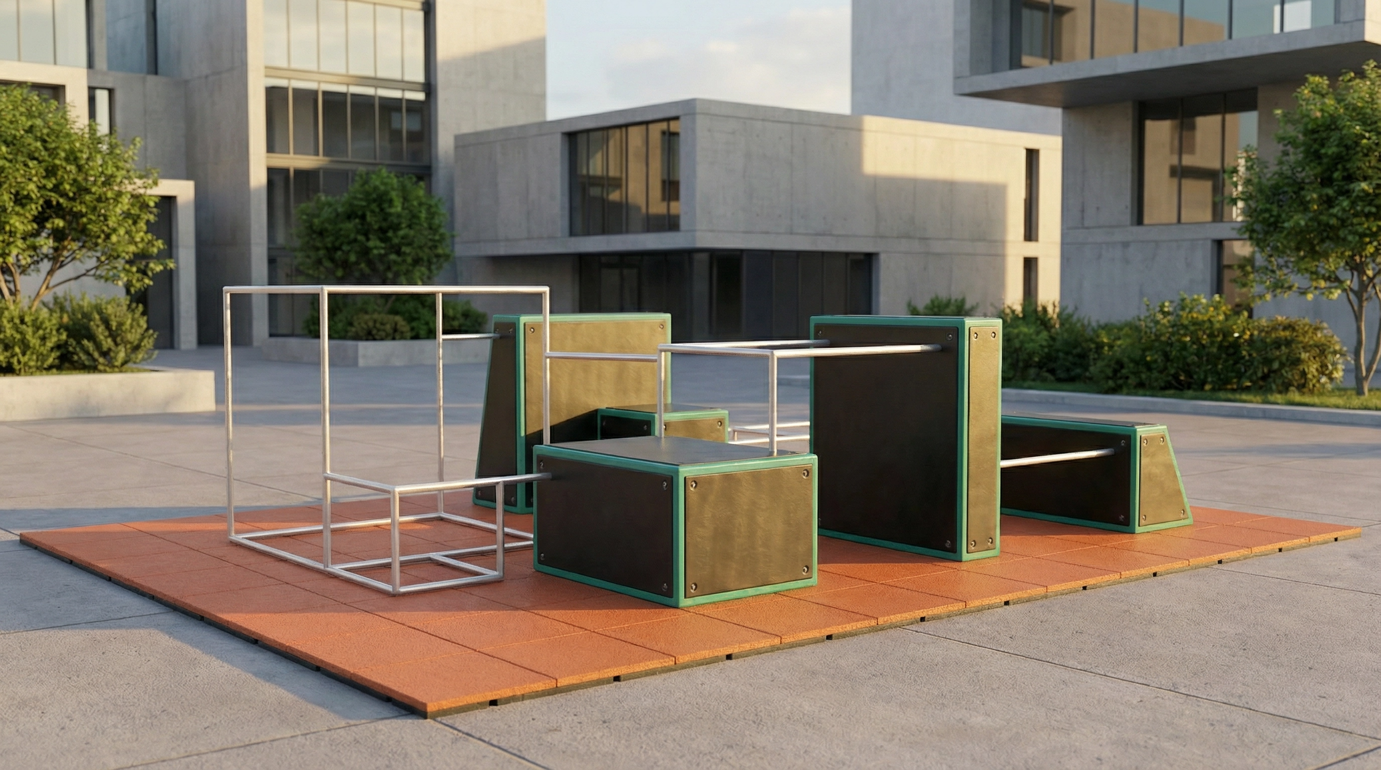 PARKOUR PARK  LARGE 7 x 11 mt. 77 MQ